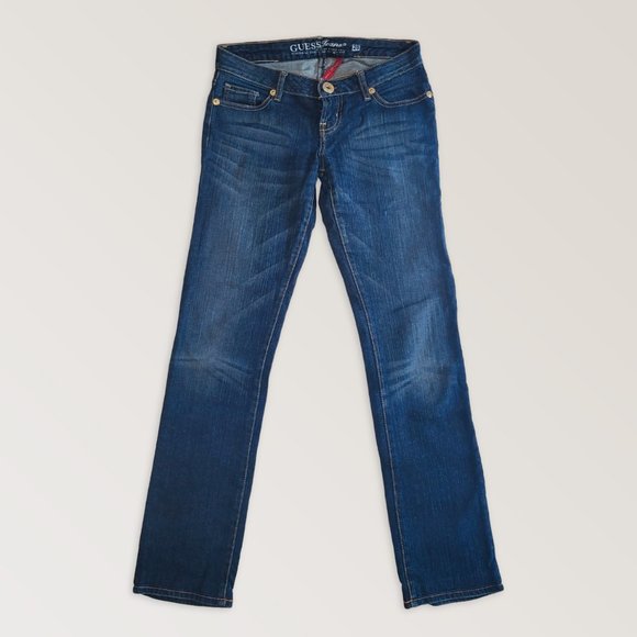 GUESS Denim Classic Low Rise Jeans, Y2K Curvy Jeans, Size 26 - Picture 1 of 9